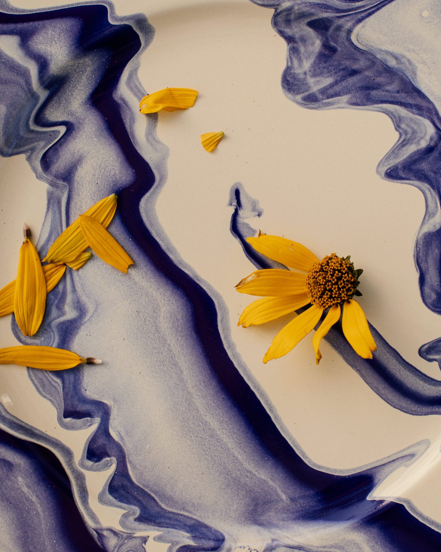 talerz marmurkowy ceramiczny