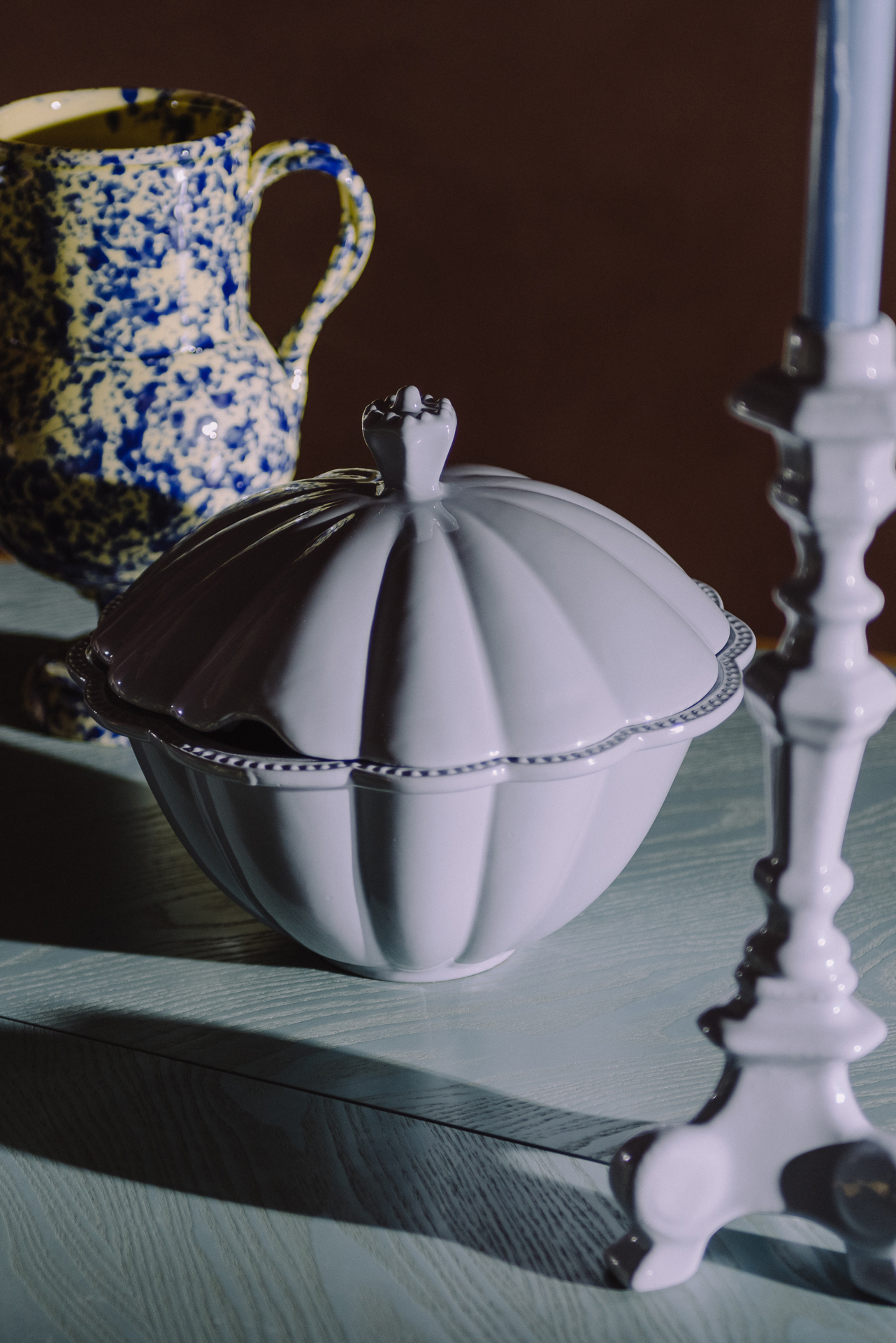 waza ceramiczna błękitna