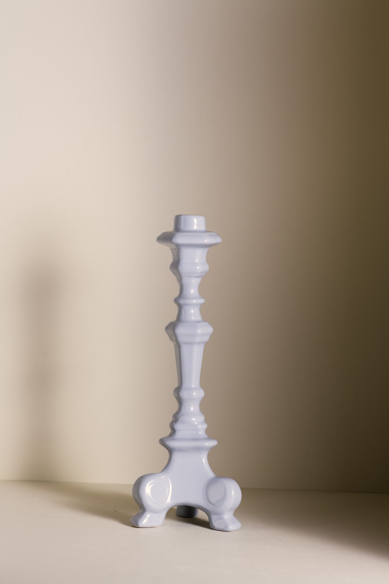 świecznik ceramiczny błękitny puglia