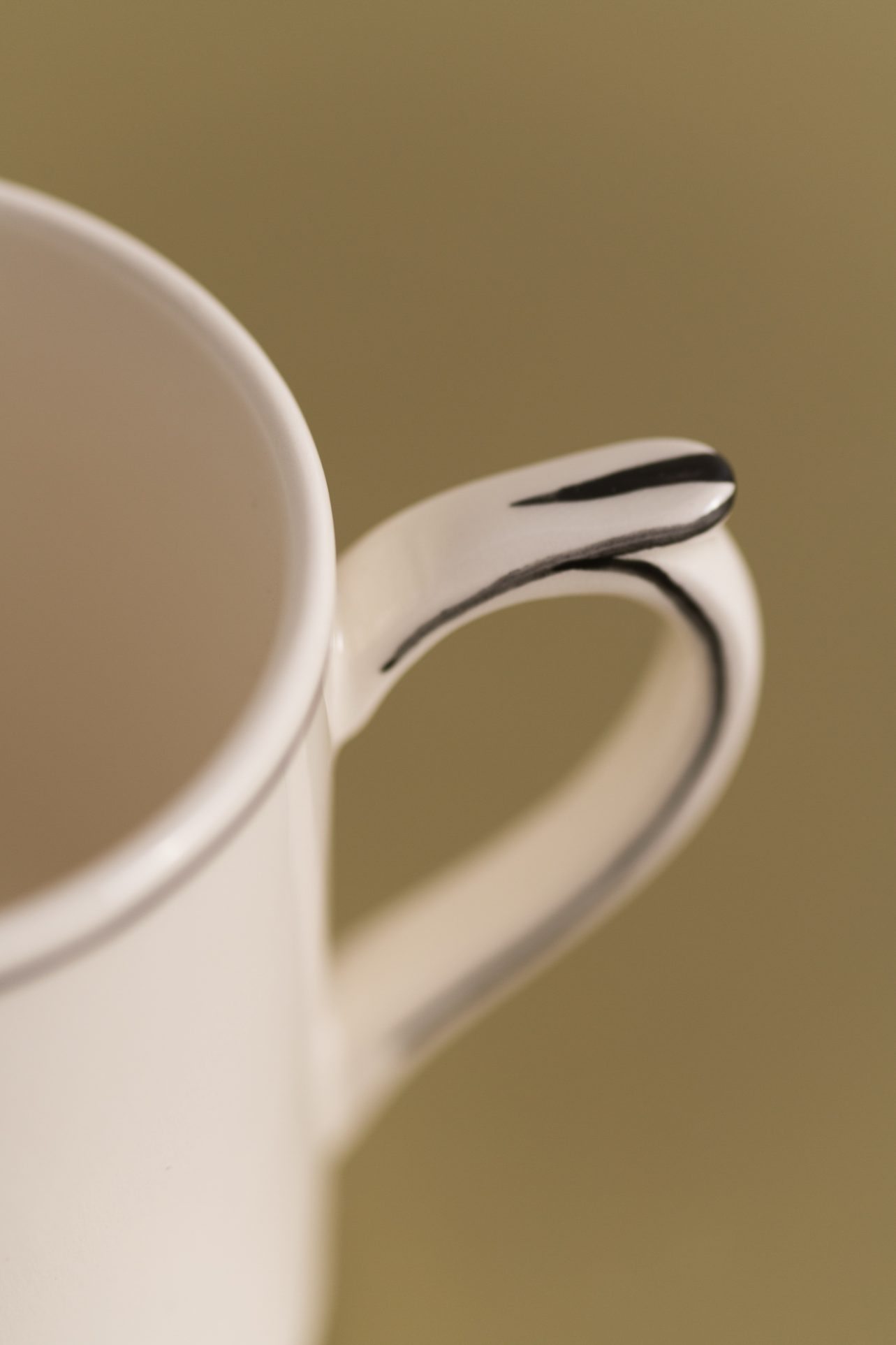 kubek kremowy porcelanowy
