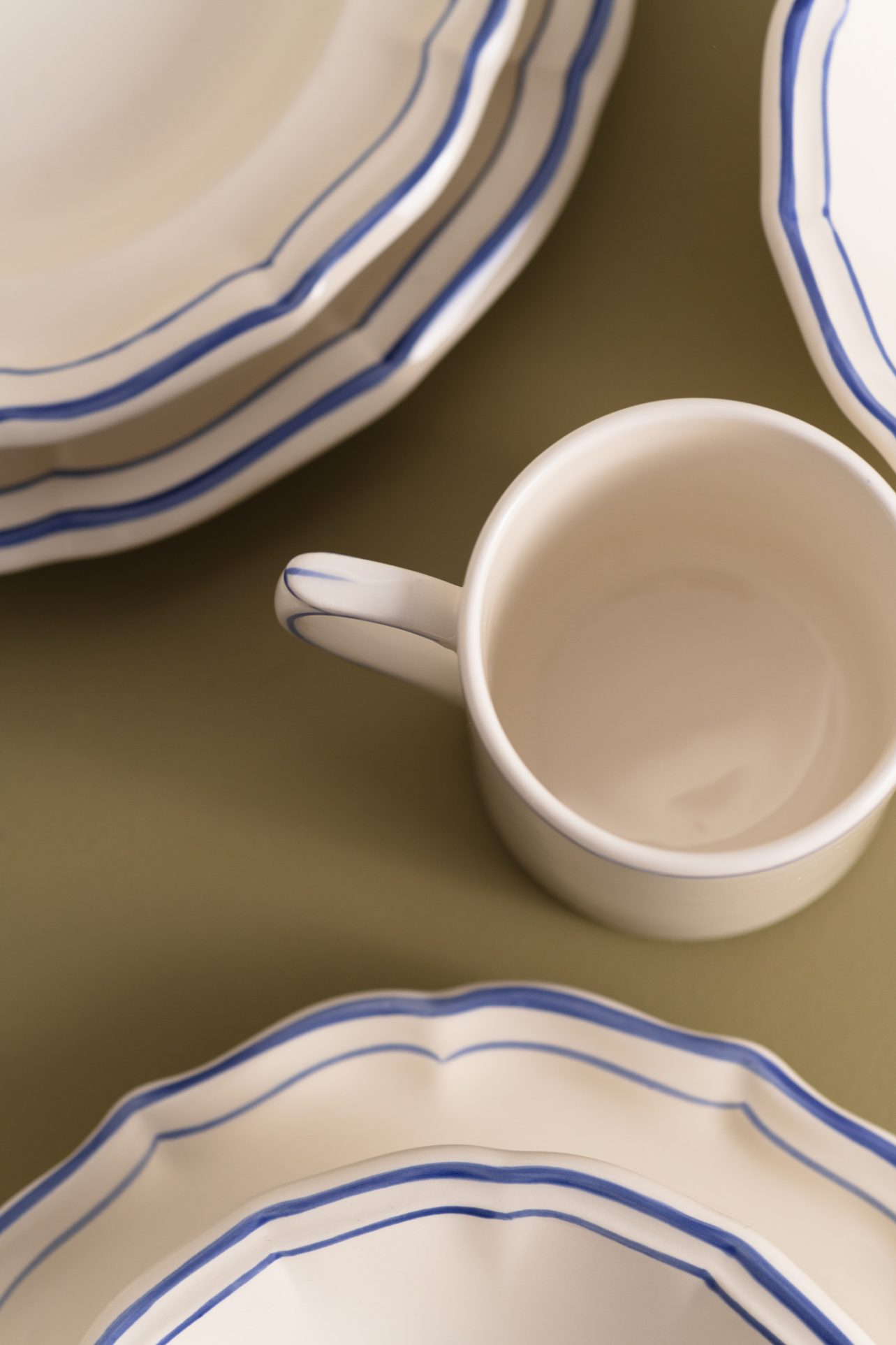 porcelana niebieska