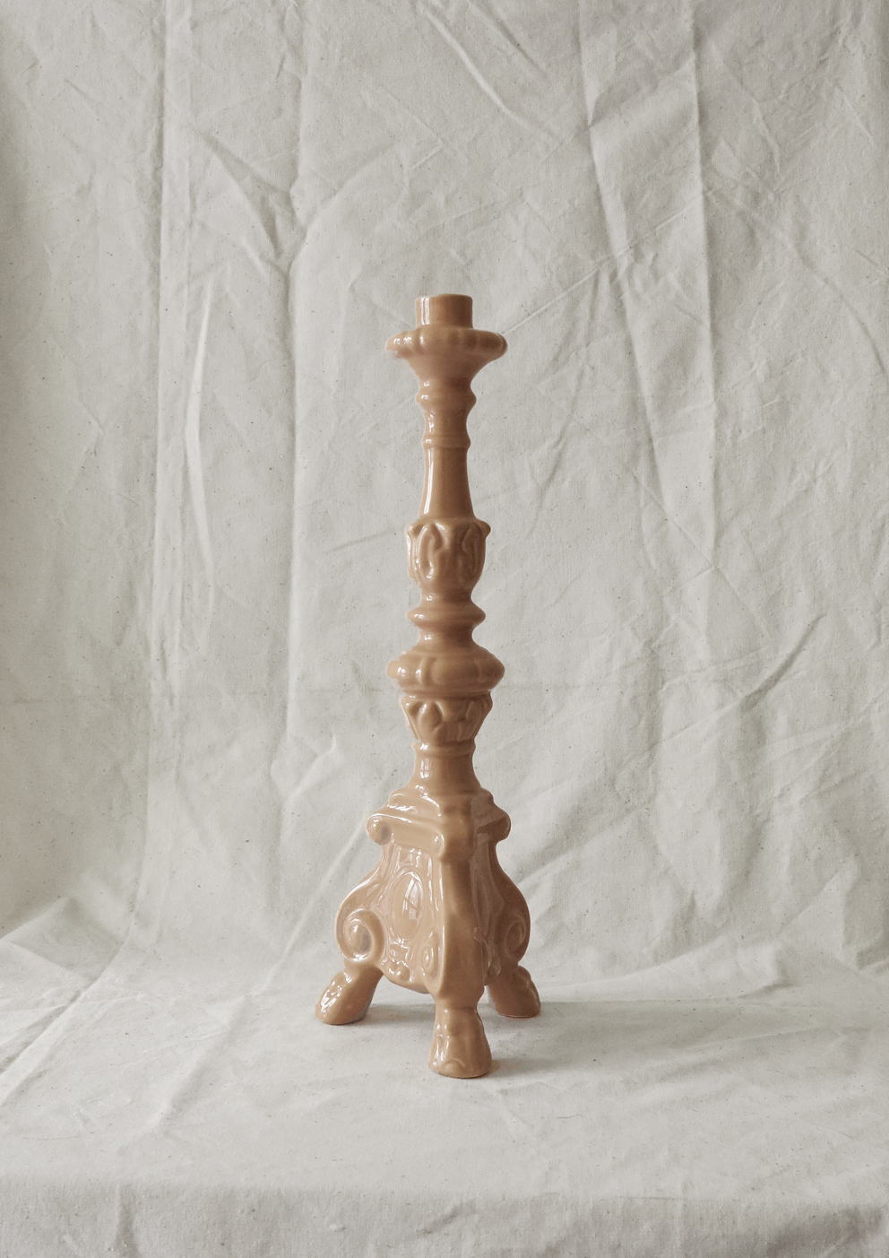 świecznik ceramiczny róż puglia